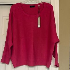 Tahari Vibrant Pink Sweater